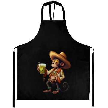 Discover Spider Monkey Animal Lovers Mexican Cowboy Spider Aprons