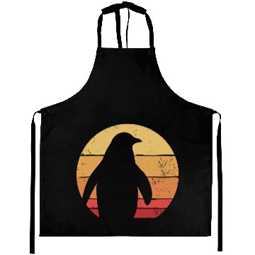 Discover Retro Penguin Silhouette Aprons