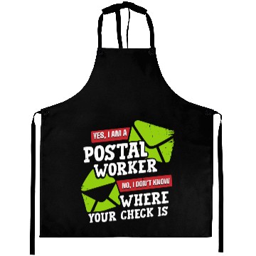 Discover Postal Worker, postal worker, mailman, postman Aprons