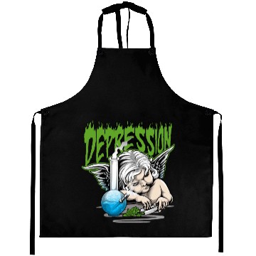 Discover Depression Angel Aprons