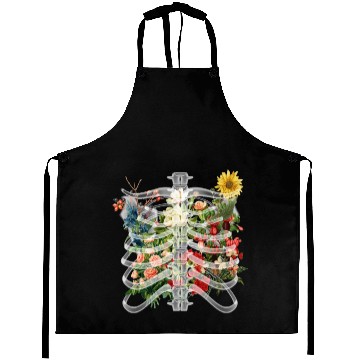 Discover Flower Skeleton Streetwear Aprons