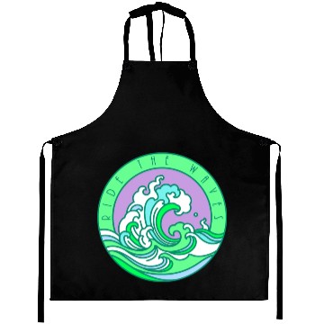 Discover Ride the Waves Surfing Emerald Aprons