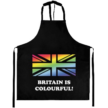 Discover Britain Is Colourful! (Union Jack, United Kingdom) Aprons