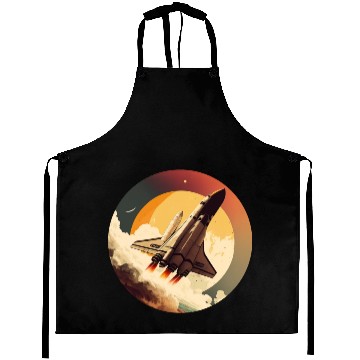 Discover Shuttle Space Ready To The Moon Aprons