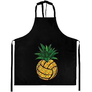 Discover Funny Pineapple Volleyball Aprons