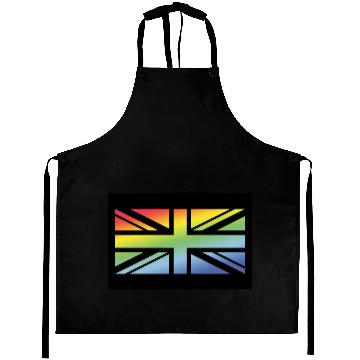 Discover Union Jack / Rainbow Flag (Britain / UK / Poster) Aprons