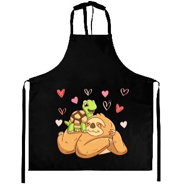 Discover Love Turtle my sloth darling love Valentine's Day Aprons