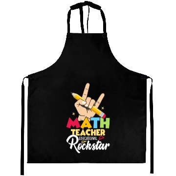 Discover Math Teacher Educational Rockstar School Education Aprons