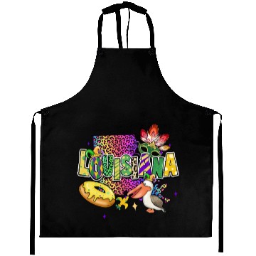 Discover New Orleans Men Women Louisiana Mardi Gras Outfit Aprons