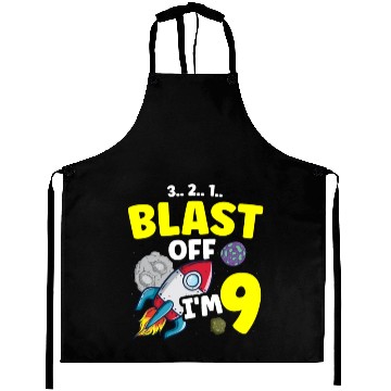Discover I'm 9 Science Future Scientist Happy Birthday Aprons