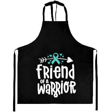 Discover Friend Of A Warrior Support Team Ovarian Cancer Aprons