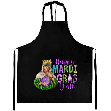 Discover Happy mardi gras yall Aprons