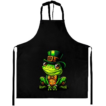 Discover Magical Frog With St Patrick Day Top Hat Aprons