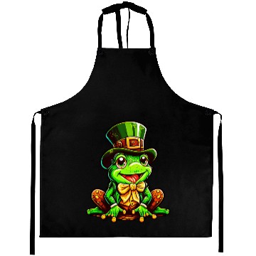 Discover Magic Frog With St. Patrick's Day Top Hat Aprons