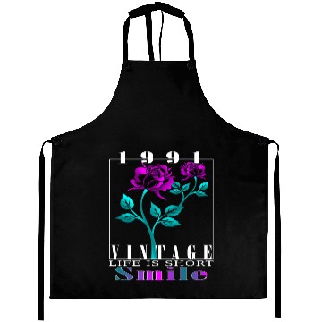 Discover 1991 Born Vintage Rose Gift Aprons