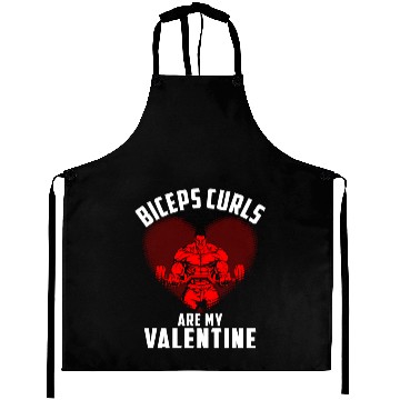 Discover Biceps Curls Are My Valentine Aprons