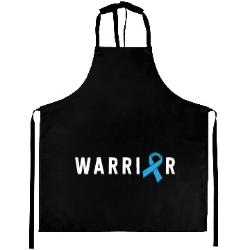 Discover Prostate Cancer Warrior Light Blue Ribbon Dad Aprons