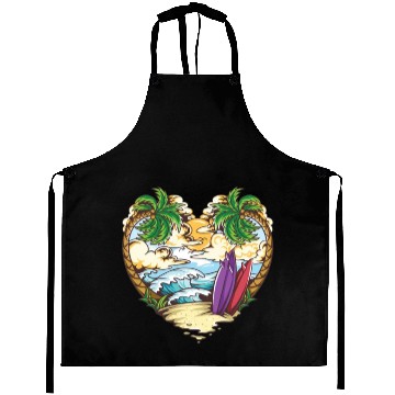 Discover Beach love surfing Aprons