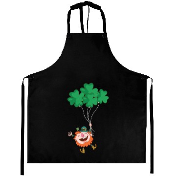 Discover Lerechaun Hanging On Clover Balloons - St Patricks Aprons
