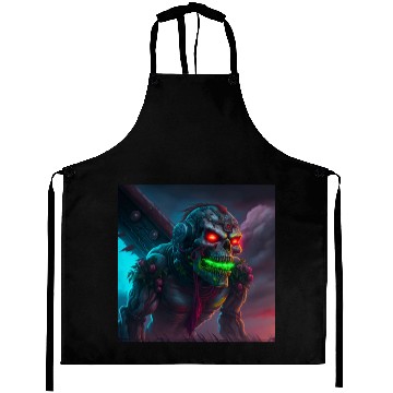 Discover ZOMBIE IRON MAIDEN (version 15) Aprons