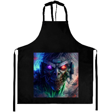 Discover ZOMBIE IRON MAIDEN (version 12) Aprons