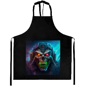 Discover ZOMBIE IRON MAIDEN (version 8) Aprons