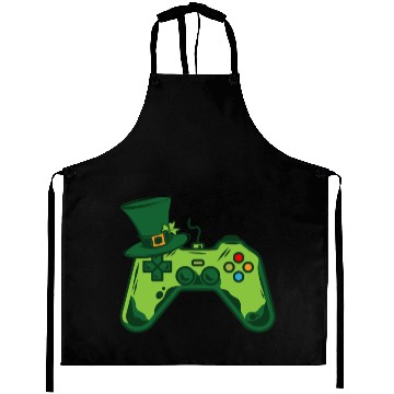 Discover St Patricks Day Boys Men Controller Gaming Gamer Aprons