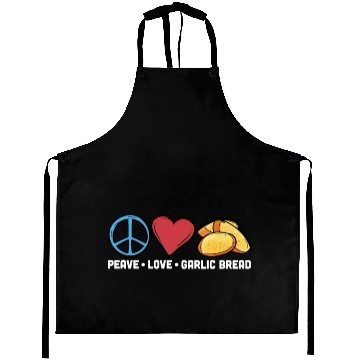 Discover Peace Love Garlic Bread Aprons