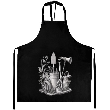 Discover Florist Gardener Dad Grayscale Gardening Tools Aprons