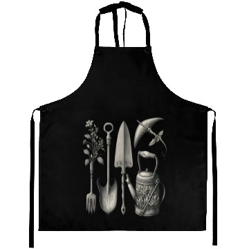 Discover Florist Gardener Dad Grayscale Gardening Tools Aprons
