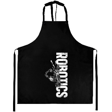 Discover Robot Robotics Engineer Vintage Aprons