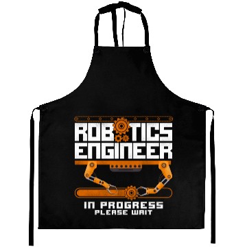 Discover Robot Robotics Engineer Vintage Aprons