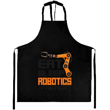 Discover Robot Robotics Engineer Vintage Aprons