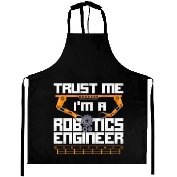 Discover Robot Robotics Engineer Vintage Aprons