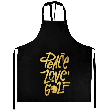 Discover Peace Love Golf Aprons