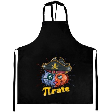 Discover Love Pi Pirate Cat Math Holiday Mathematics Pi Day Aprons