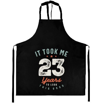 Discover 23rd Birthday Funny 23 Years Old Aprons