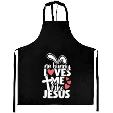 Discover No Bunny Loves Me Like Jesus Christian Easter Aprons