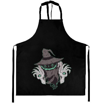 Discover Scary Helloween devil creature Scary Helloween dev Aprons