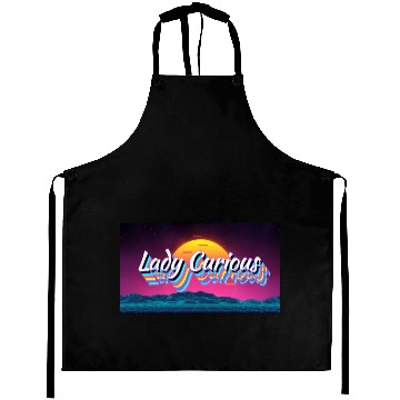 Discover Lady Curious Neon Title Aprons