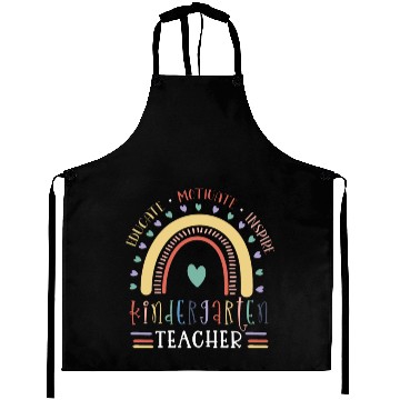 Discover Educate Motivate Inspire Kindergarten Teacher Aprons