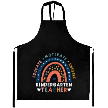 Discover Educate Motivate Inspire Kindergarten Teacher Aprons