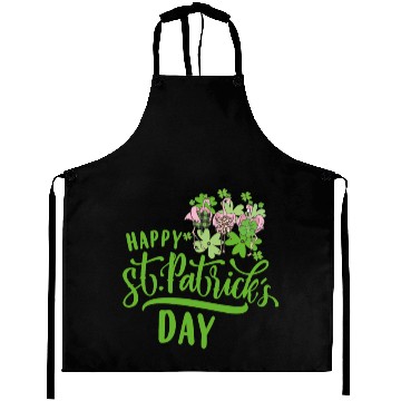 Discover Happy St Patricks Day Irish Flamingo Aprons