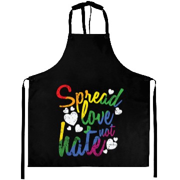 Discover Spread Love not hate LGBT Rainbow Aprons