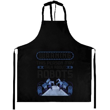 Discover Robot Robotics Engineer Warning Aprons