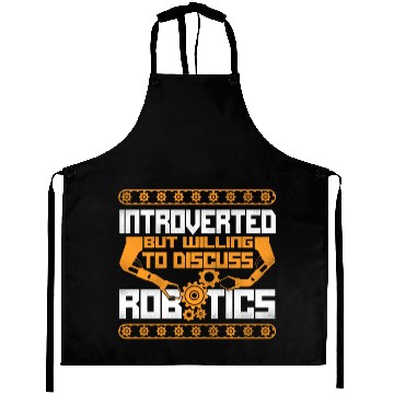 Discover Robot Robotics Engineer Vintage Aprons