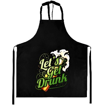 Discover Lets Get Drunk With Beer On St Patricks Day Aprons