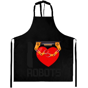Discover Robot Robotics Engineer Heart I Aprons