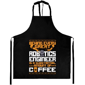 Discover Robot Robotics Engineer Coffee Aprons