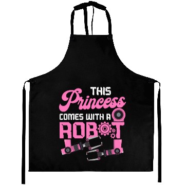 Discover Robot Robotics Engineer Female Aprons